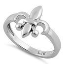 Sterling Silver Classic Fleur de Lis Ring