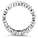 Sterling Silver Clear Double Eternity CZ Ring