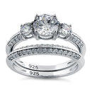 Sterling Silver 1.30 ct.  CZ Engagement Ring