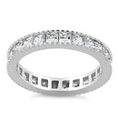 Sterling Silver CZ Eternity Band Ring