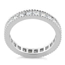 Sterling Silver CZ Eternity Band Ring