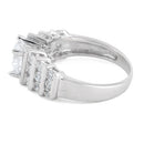 Sterling Silver Clear Round Cut Engagement CZ Ring