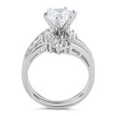 Sterling Silver 2 Carat CZ Engagement Ring