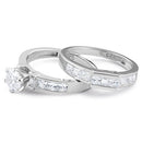 Sterling Silver 2-Piece CZ Engagement Ring