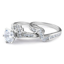 Sterling Silver 2 Carat CZ Engagement Ring