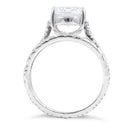 Sterling Silver Clear Round Cut Engagement Set CZ Ring