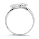 Sterling Silver Cross CZ Ring