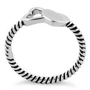 Sterling Silver Double Heart Ring