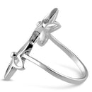 Sterling Silver End to End Flower Ring