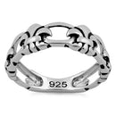 Sterling Silver Eternity Fleur de Lis Ring