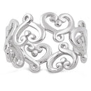 Sterling Silver Eternity Heart Ring