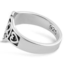 Sterling Silver Exotic Heart Ring