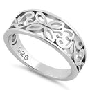 Sterling Silver Filigree Butterfly Ring