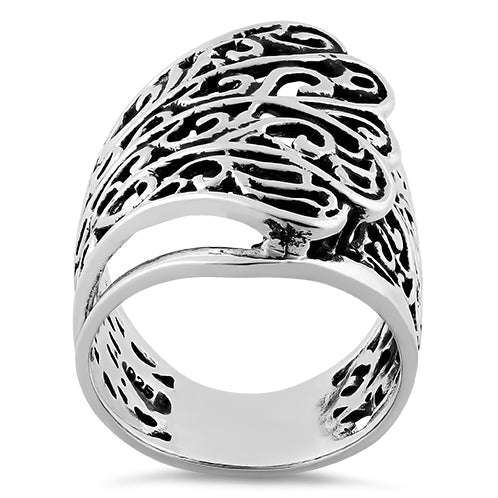 Sterling Silver Floral Ring