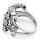 Sterling Silver Flowers Ring