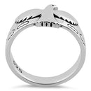 Sterling Silver Flying Dove Ring