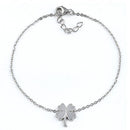 Sterling Silver Four-Leaf Clover Bracelet
