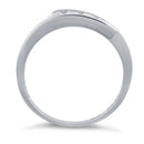 Sterling Silver Free Form CZ Ring