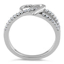 Sterling Silver Heart CZ Ring