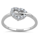 Sterling Silver Heart CZ Ring