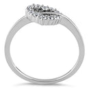 Sterling Silver Heart CZ Ring