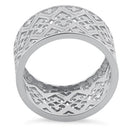 Sterling Silver Hearts Band Ring