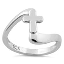 Sterling Silver High Polish Cross Ring