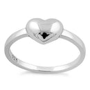 Sterling Silver High Polish Heart Ring