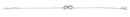 Sterling Silver Infinity Clear CZ Bracelet