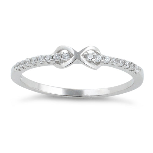 Sterling Silver Infinity CZ Ring