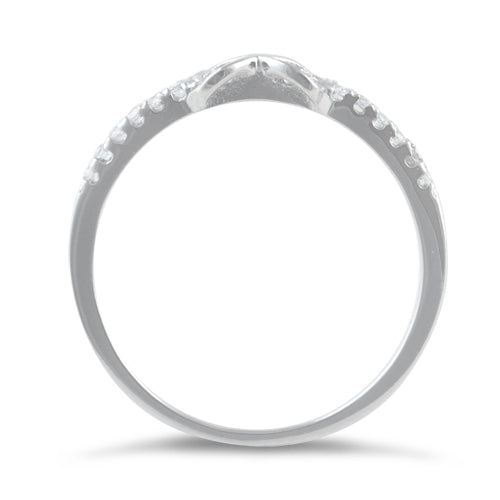 Sterling Silver Infinity CZ Ring