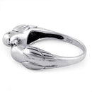 Sterling Silver Love Bird Kissing Ring