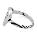 Sterling Silver Mom Heart Ring