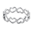 Sterling Silver Multiple Heart Ring