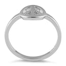 Sterling Silver Peace Sign Ring