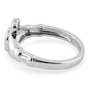 Sterling Silver Plain Claddagh Ring