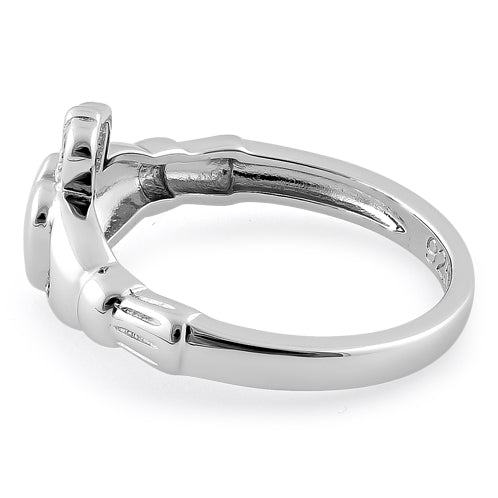 Sterling Silver Plain Claddagh Ring