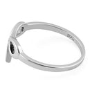 Sterling Silver Ribbon Ring