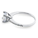 Sterling Silver Round Cut CZ Ring