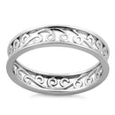 Sterling Silver Simple Swirl Ring