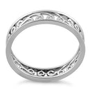 Sterling Silver Simple Swirl Ring