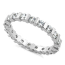 Sterling Silver Stackable Eternity CZ Ring