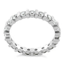Sterling Silver Stackable Eternity CZ Ring