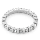 Sterling Silver Stackable Eternity CZ Ring