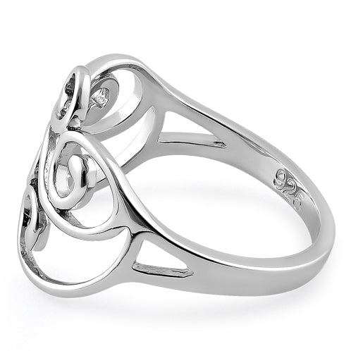 Sterling Silver Swirl Ring