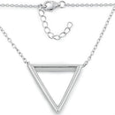 Sterling Silver Triangle Necklace