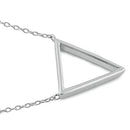Sterling Silver Triangle Necklace