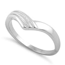 Sterling Silver V Ring
