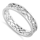 Sterling Silver Unique Band Ring