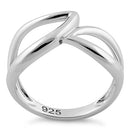 Sterling Silver Unique Wavy Ring